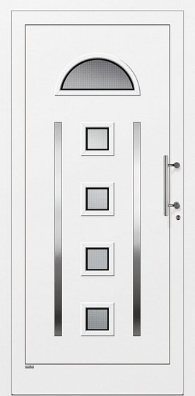 Современные парадные двери в круглом стиле фото